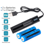 2PCS 18650 Rechargeable Batteries + 1PCS USB Charger Set For Flashlights Headlamp (US Logistics For USPS/DHL/Fedex/UPS. No designated logistics accepted TK/TMEU only For self-pickup - Image 9