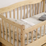 Vertical Fence Wood Painted Pine Toddler Bed with Bottom Drawer and Side Car Bed - Image 17