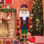 Lighted Nutcracker Christmas Yard Decorations, Pre-lit 2D Nutcracker Soldier with 162 LED Warm White Lights and Stakes for Xmas Outdoor Holiday Indoor Decor Lighted Holiday Displays - Image 11