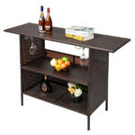 Modern Stylish And Beautiful Bar Table Brown Gradient - Image 13