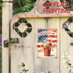 CIFbuy Independence Day 1776 Floral Metal Tin Sign, Inch Patriotic Iron Wall Art, Flag Decor With Pre-Drilled Holes Fo ikTok, ikTok, Self-Inckup Logiop FoArt - Image 6