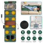 Full Body Electric Massage Mat with Detachable Neck & Foot Kneading Units, Inflatable Lumbar Pillow Heating Function 10 Vibration Points Multi Modes Timer Anti-Slip Base Foldable with Storage Bag - Image 14