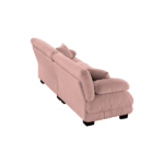 Cloud Couch 2 Seater Sofa for Living Room, Chenille 2 - Seat sofa with 2 Lumbar pillows and 2 throw pillows,Chenille Pink - Image 5