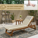 Outdoor Chaise Lounge Cushion, 72 in. x 21 in. x 3 in. Waterproof Fade-Resistant Patio Chair Pad for Pool Beach - Image 6