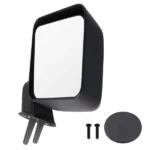 Left Manual Mirror Textured fit for Jeep Wrangler Unlimited 2007-2018 Black - Image 6