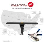 10000 110V 40-860MHz 20±3dB 350°Rotation UV Dual-band Outdoor Antenna Black - Image 7