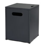41*41*50.5cm Square Black Flip-top Gas Storage Garden Iron Side Table - Image 2