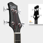 [Do Not Sell on Amazon] GMB101 4 string Electric Acoustic Bass Guitar w/ 4-Band Equalizer EQ-7545R Black - Image 11