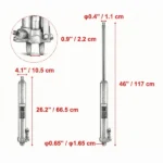 3-Ton Hydraulic Long Ram Jack, Engine Hoist Cylinder with Clevis Base for Garage & Shop Cranes - Image 3