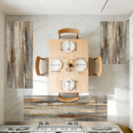 Three-piece kitchen rug set, non-slip and washable, abstract pattern kitchen hallway rug, soft and comfortable, suitable for sinks, floors, entrances, hallways and bathrooms. - Image 12