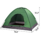 3-4 Person Camping Dome Tent Army Green - Image 12