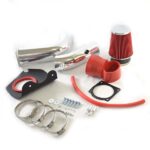 Intake Pipe with Air Filter for 1999-2004 Ford Mustang V6 3.8L Red - Image 12