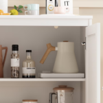 Coffee Bar,Kitchen Storage Cabinet with Double Doors,29" Kitchen Storage Cabinet with Double Doors,White (Shipment from Walmart) - Image 4