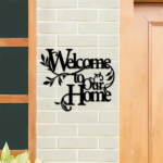 CIFbuy Alluring Metal "Welcome To Our Home" Wall Sign: Charming Wall Decoration Pendant. The Inviting Welcome Sign Is a Delightful Part of Home Decor, Creati(TikTok/temu self-pickup orders) - Image 4