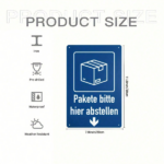 CIFbuy 1pc 8x12in Unframed Tin Sign Please Leave Packages Here, Here, Metal Parcel Notice Sign For Delivery Drivers, Delivery Drivers, Outdoor Porch Shipment W SignikTok, SignikTok, r Delivery Drivers Self- Hckup Logiopt We - Image 2