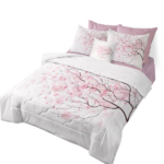 8pcs Halloween Comforter Set, Witch Pattern Bed In A Bag Bedding With Comforter Sheet Sham - 1 Comforter, 2 Pillow Shams, 1 Flat Sheet, 1 Fitted Sheet, 1 Cushion Cover, 2 Pillowcases All season temu can only be self-picked up - Image 5