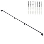 4FT iron courtyard stair handrail black - Image 20
