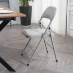 Same Code 31709558 6pcs Elegant Foldable Iron & PVC Chairs for Convention & Exhibition Gray - Image 32