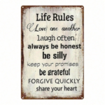 CIFbuy Vintage Recipe For Love Metal Wall Sign, 2D Flat Retro Iron Tin Wall Art 8x12 Inch, Funny Marriage Recipe Chart Decor Sign, Humo TikTok, TikTok, Humo Self-pickup Logiopics - Image 11