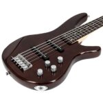 [Do Not Sell on Amazon] GIB Electric 5 String Bass Guitar Full Size Bag Strap Pick Connector Wrench Tool Earth Brown - Image 11