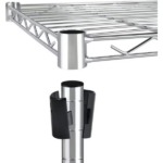 5-Shelf Shelving Shelves Unit with Wheels Steel Organizer,36"Wx14"Dx60"H,Silver - Image 3