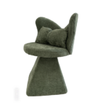 Vanity Chair with Butterfly Back,Swivel Accent Chair Dining Chairs,Makeup Stool for Bedroom Dressing Table,Suitable for Living Room,Dining Room,Study,Recreational Areas Green - Image 8