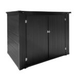Outdoor Storage Shed, Outdoor Storage Cabinet, Lockable Outdoor Storage Box for Garbage Cans, Lawn Mower and Tools - Image 2