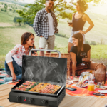 Replace 24179804 3-Burner Flat Top Gas Griddle Cooking Station with Ceramic Coated Cast Iron Pan, 30,000 BTU Propane Fuelled Griddle Station for Outdoor Barbecue Backyard Cookout - Image 5