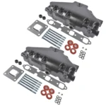 2*Exhaust Manifold w/gaskets bolts Replacement for Mercruiser GM 4.3 2002-UP Dry Joint Riser - Image 4
