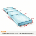 Chaise Lounge Cushion Only seat cushion - Image 3