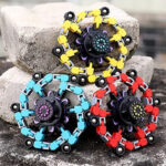 Deformable Fidget Robot, Deformable Fingertip Gyro, Kids DIY Deformable Robot Fingertip Spinner, Spinning Vent Chain Fidget Toys Creative Decompression Gyro Robot Toys (8Pcs) - Image 3