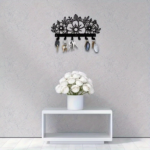 CIFbuy Metal Baked Paint Floral Design Wall Hooks Decorative Flower Key Holder (TikTok, temu pickup) - Image 6
