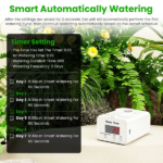 Smart Auto Plant Watering Device Low Noise 4W Efficient Drip Irrigation Kit with Low Water & Low Battery Alarm, 16 Drip Arrows for Indoor Balcony Greenhouse - Image 8