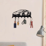 CIFbuy Alluring 1pc Metal Key Holder for Wall. The 7 - Hook, Black, Wall - Mounted Organizer is a Gorgeous Addition to Your Front Entryway. It Serves as a De(TikTok/temu self-pickup orders) - Image 12