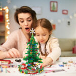 Christmas Tree Building Toy - 701 Pcs with 24-Day Countdown Calendar, 30 LED Warm Lights (USB Powered) - Santa, Ornaments, Snowflake Topper - Educational Blocks for Kids 3-6, Tabletop Decor - Image 11
