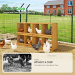 Nesting Boxes for Chickens, Wooden Chicken Nesting Box, Laying Eggs Nest Box for Chickens Hens Ducks, Yellow, 8 Compartments - Image 10