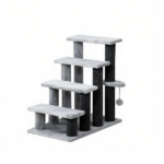 Cat Tree Tower with Cat Stair Steps, Scratching Post and Hanging Play Ball, for High Bed, Sofa, Indoor and Outdoor - Image 2