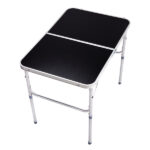 3ft Aluminum Alloy Folding Table Black - Image 5