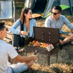 44*27*7cm Portable Square Charcoal Grill Black - Image 19