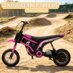 Pink 24V 350W Kids Dirt Bike – Electric Motorized, 15 MPH Top Speed, Twist Grip Throttle - Image 8