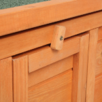 20-inch removable roof, waterproof, green asphalt roof, cedar wood, wooden chicken and rabbit cage - Image 21