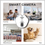 Light Bulb Security Camera Outdoor 2packs HD Wireless 5GHz/2.4GHz WiFi Home IP Cameras E27 360 Degree Panoramic,Motion Detection and Alarm,Two-Way Audio,Night Vision - Image 3