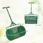 24" Lawn Topdressing Spreader with 0.75"×0.5" Mesh, Compost Spreader for Soil Sand Fertilizer Green - Image 3