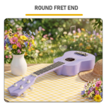 21in Linden wood body rosewood fingerboard ukulele, cotton bag, capo, strap, picks*2, tuner Strings Dust cloth - Image 8