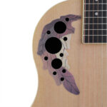 41 inch Cutawary Round Back Acoustic Guitar Spruce Top Grape Hole Burlywood - Image 2