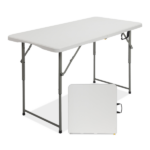 Replace 87607347 4ft Foldable Lift Patio Plastic Table White - Image 26