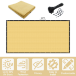 4'X50' sand HDPE Fence - Image 3