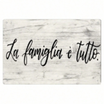 CIFbuy 1pc La Famiglia E Tutto Metal Tin Sign, Italian Saying Reclaimed Plaque, Modern Rustic Wall Hanging Art Decor, Hanging Art Decor, Vintage Home Post Tutto MetaikTok, Tutto MetaikTok, ic Wall Hanging Art Decor Self-yickup Logiopostdern - Image 7