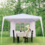 3 x 3m Four Sides Portable Home Use Waterproof Tent with Spiral Tubes White - Image 28