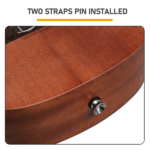 23in mahogany body rosewood fingerboard ukulele, cotton bag, capo, strap, picks*2, tuner Strings Dust cloth - Image 5